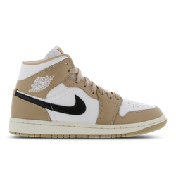 Women Shoes - Jordan Aj1 Mid - Sail-Black-Desert