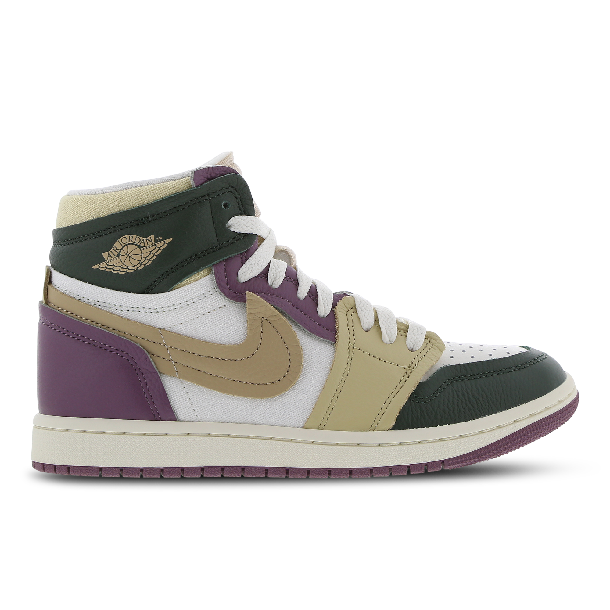 Jordan Air 1 High Method of Make damesschoen Groen Schoenen