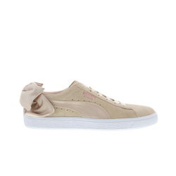 Women Shoes - Puma Suede Bow - Cream Tan-Cream Tan-Puma White