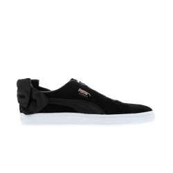 Women Shoes - Puma Suede Bow - Puma Black-Puma Black-White