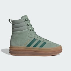 Women Shoes - adidas Gazelle Boots - Silver Green-Collegiate Green-Gold Metallic