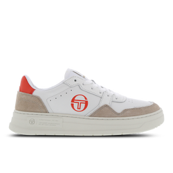 Women Shoes - Sergio Tacchini Court Classic - Ponciana Red-White Tofu-White Tofu