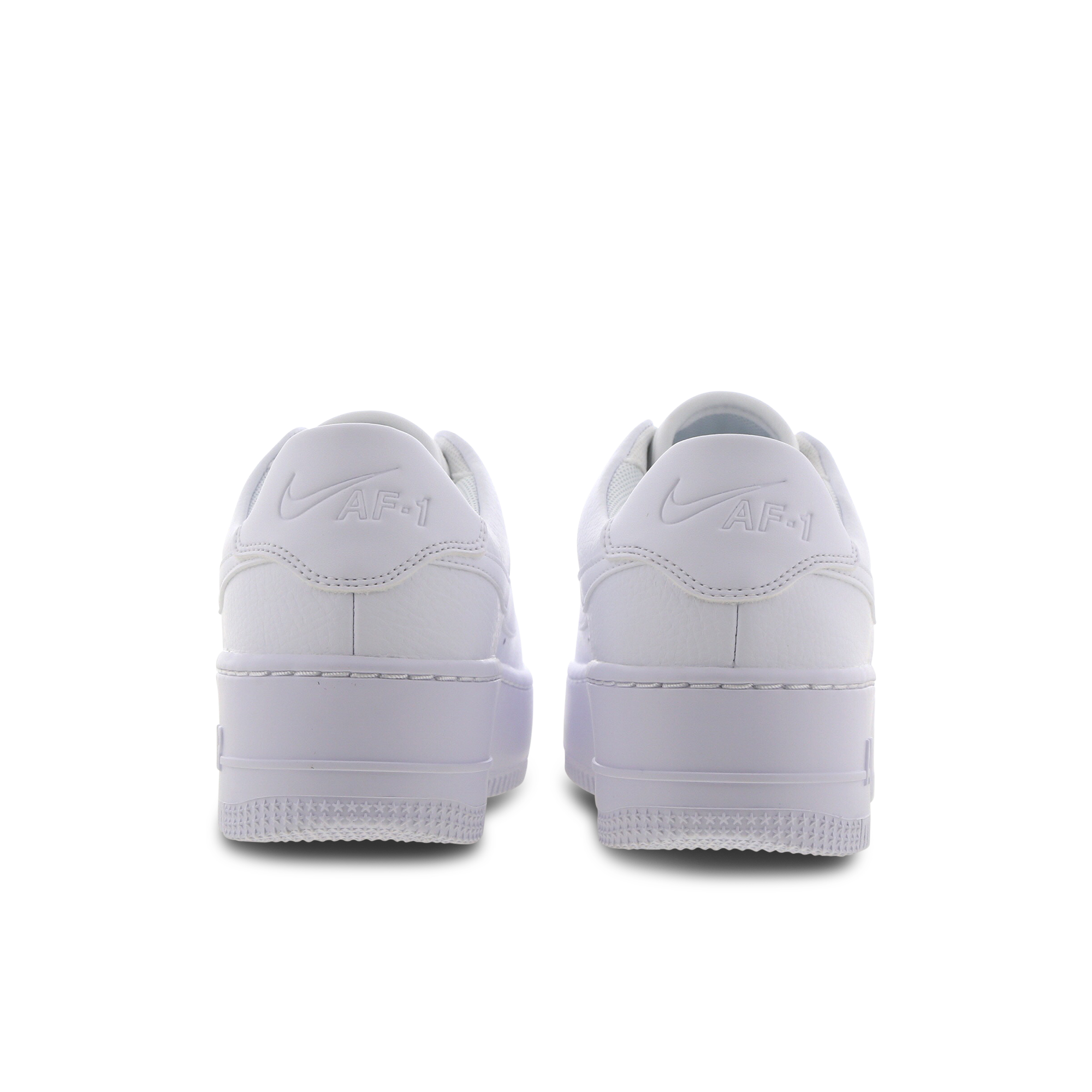 foot locker all white forces