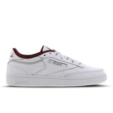 White-White-Burgundy - C+RBK CLUB C SCRPITED WHITE/BURGUNDY