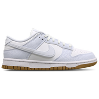 Women Shoes - Nike Dunk Low - White-Football Grey-Gum Lt Bro