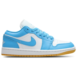 Women Shoes - Jordan 1 Low - White-Dk Powder Blue-Gum Lt Br