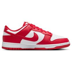 Women Shoes - Nike Dunk Low - White-Univ Red