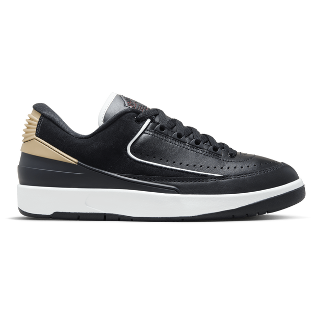 Jordan 2 Retro Low Black Metallic Gold (Women's) - DX4401-001