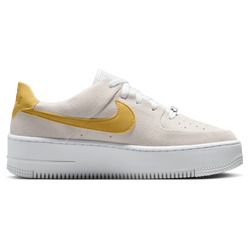 Women Shoes - Nike Air Force 1 Sage - White-Infinite Gold