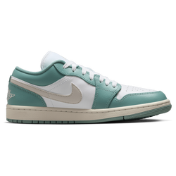 Women Shoes - Jordan Aj1 Low - White-Lt Orewood Brown-Cannon