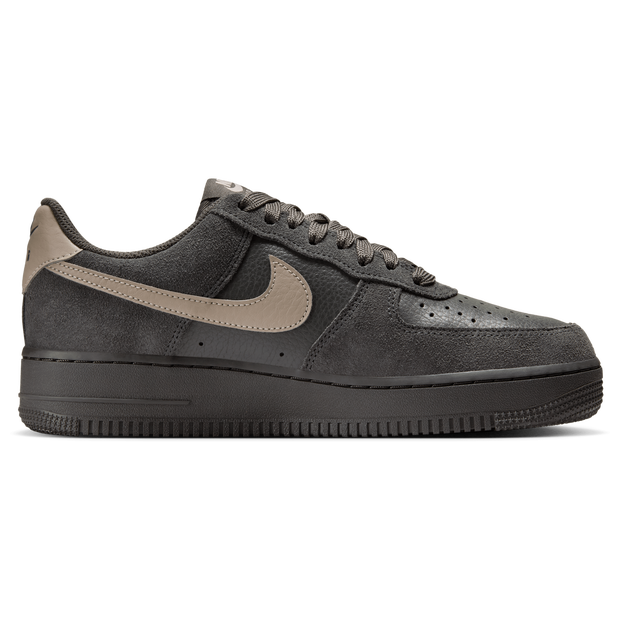 Nike Air Force Women's Sneakers - Grey - Size 3.5 - Leather & Textile