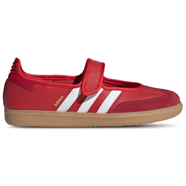 Adidas Samba damessneaker rood en print