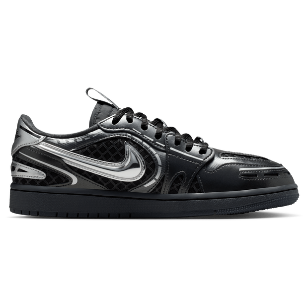Jordan 1 Low Method of Make V3 Black Metallic Silver (Women's) - HQ2186-001