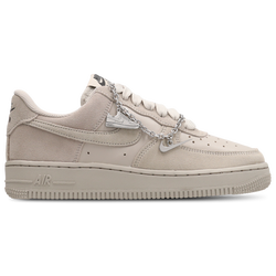 Femme Chaussures - Nike Air Force 1 '07 Essential - Cream Ii-Black-Metallic Silver