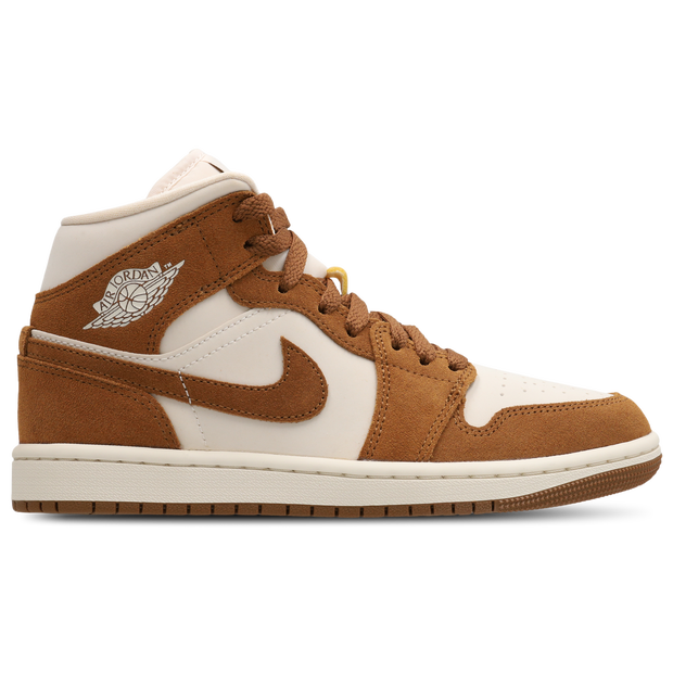 Aj1 Mid Damen Sneaker - Braun - Größe 42 - Leder Brown 42