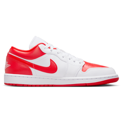 Donna Scarpe - Jordan Aj1 Low - White-Chile Red