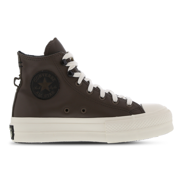 Converse All Star Lift Platform damessneaker beige en blauw