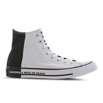 White-Black- C-CONV SEEK PEACE HI WHT/BLK