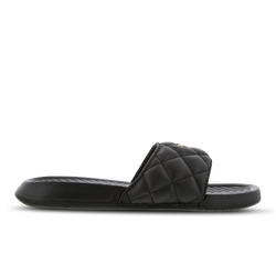 Women Flip-Flops and Sandals - Puma Popcat Quilted - Black-Puma Teamgold