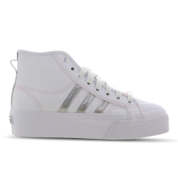 Women Shoes - adidas Nizza Platform High - White-Silver-Black