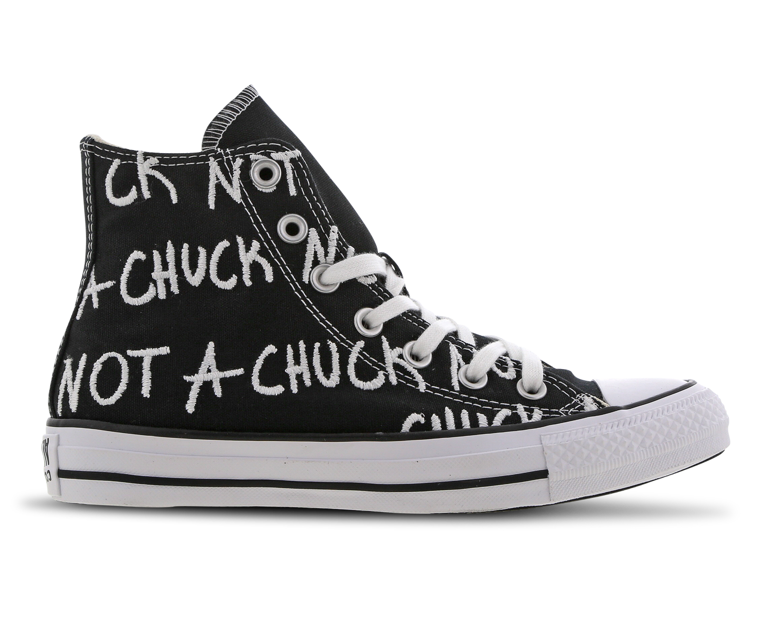 converse blanche avec ecriture