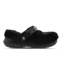 Women Shoes - Crocs Classic Fur Sure - Black-Black