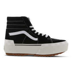 Femme Chaussures - Vans Sk8-Hi Stacked - Black-Blanc De Blanc