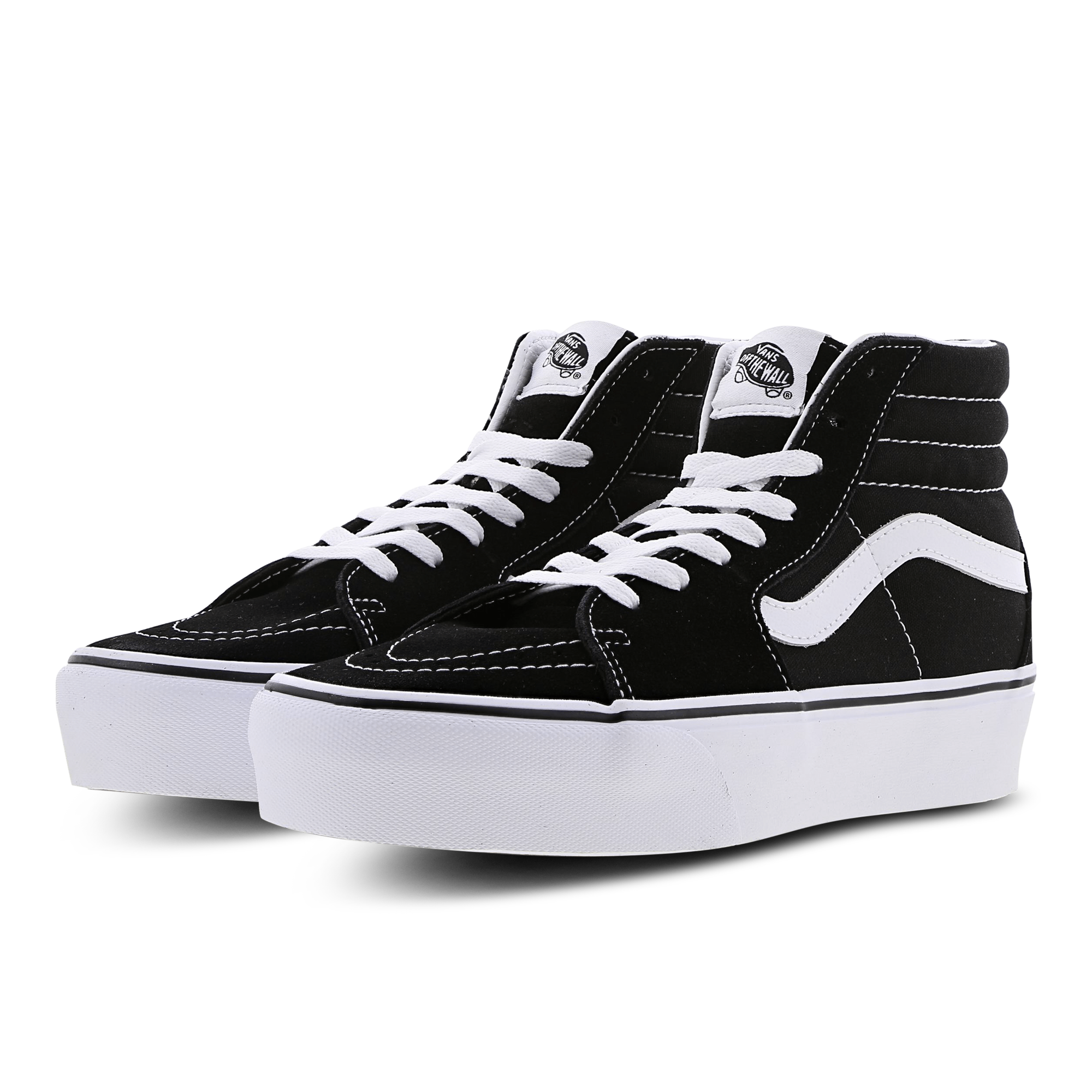 vans sk8 hi platform black and white