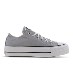 Women Shoes - Converse Chuck Taylor All Star Platform Low - Wolf Grey-White-White