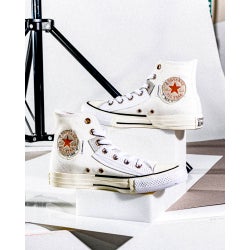 Femme Chaussures - Converse CTAS High - White-Egret-Mouse