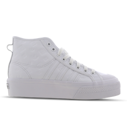 Women Shoes - adidas Nizza Platform High - White-White-White
