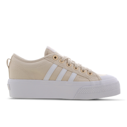 Women Shoes - adidas Nizza Platform Low - Halo Ivory-Ftwr White-Vapour Pink