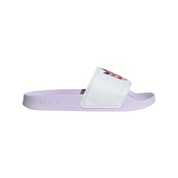 Women Flip-Flops and Sandals - adidas Adilette Slide - Ftwr White-Purple Tint-Rose Tone