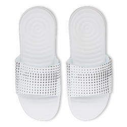 Women Flip-Flops and Sandals - Under Armour Ansa Graphic - White-White-Black
