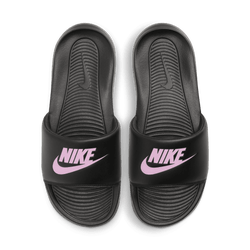 Donna Flip-Flops and Sandals - Nike Victori One Slide - Black-Light Arctic Pink-Black