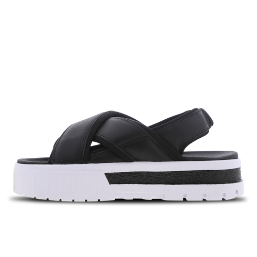 Puma platform sandals black online