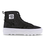 Black-True White-Crushed Velvet