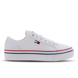 Women Shoes - Tommy Jeans Flatform - White-Blue-Red