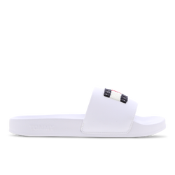 Women Shoes - Tommy Jeans Towelling Flag Poolslide - White-White