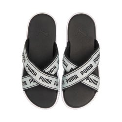 Women Flip-Flops and Sandals - Puma Platform Slide - Puma White-Puma Black