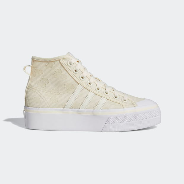 adidas Nizza Platform Mid W Cream White/ Cream White/ Cloud White - GX8356