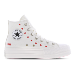 Women Shoes - Converse Chuck Taylor All Star Lift Hi Valentine - Vintage White-University Red