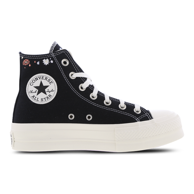 Converse Wmns Chuck Taylor All Star Lift Platform High 'Embroidered Floral - Black' - A01592C