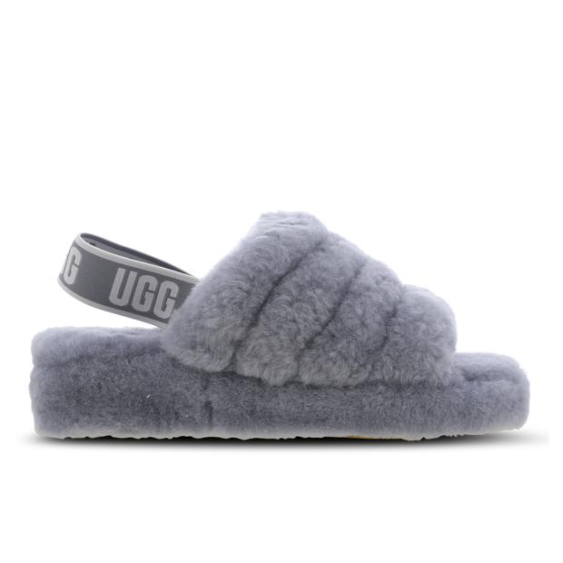UGG Women's Fluff Yeah Slide Slipper in Ash Fog - 1095119-AFG