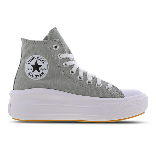 Converse Ctas Move Platform High Donna - Sneakers Grigio - Taglia 38 - Tessile