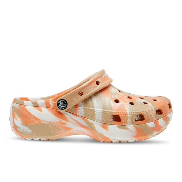 Crocs Classic Platform Marbled Clogs Women Chai / Multi - 207176-2ZM