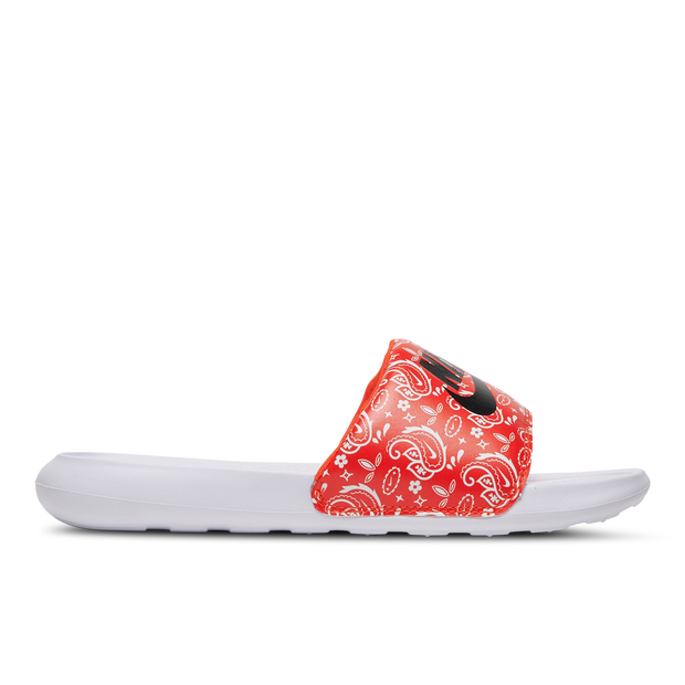 Nike Victori One Women's Print Slide - Orange - CN9676-800