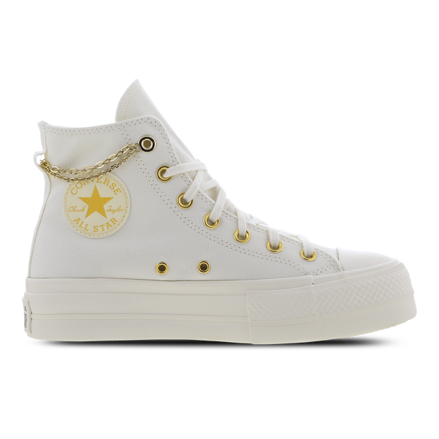 Converse Ctas Lift Platform High Donna - Sneakers Beige - Taglia 39 - Tessile, Sintetico