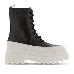 Damen Schuhe - Calvin Klein Flatform Lace Up - Black-Bright White
