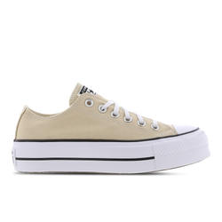 Women Shoes - Converse CTAS Lift Platform Low - Oat Milk-White-Black